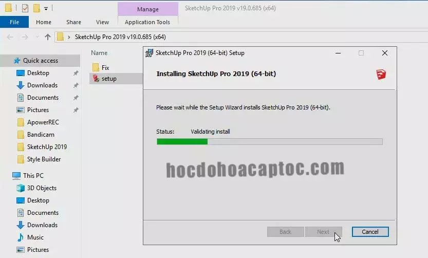 Hướng dẫn cài đặt Sketchup Pro 2019 Hướng dẫn cài đặt Sketchup 2019