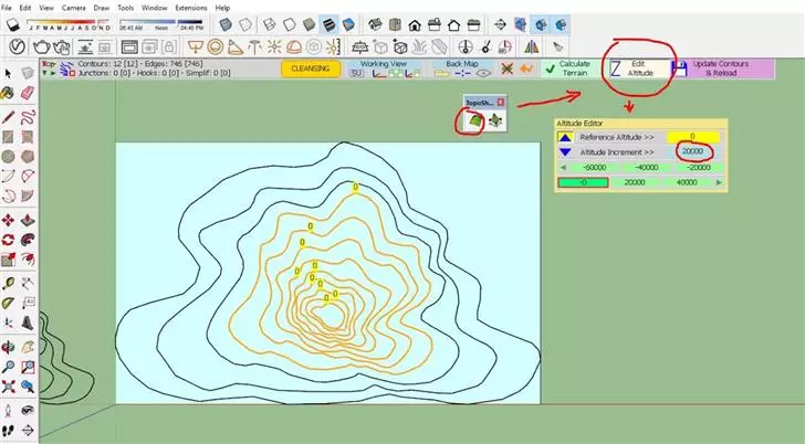 2 cong cu chuyen ve tao dung dia hinh trong sketchup1 Hướng dẫn sử dụng Plugin TOPOSHAPER