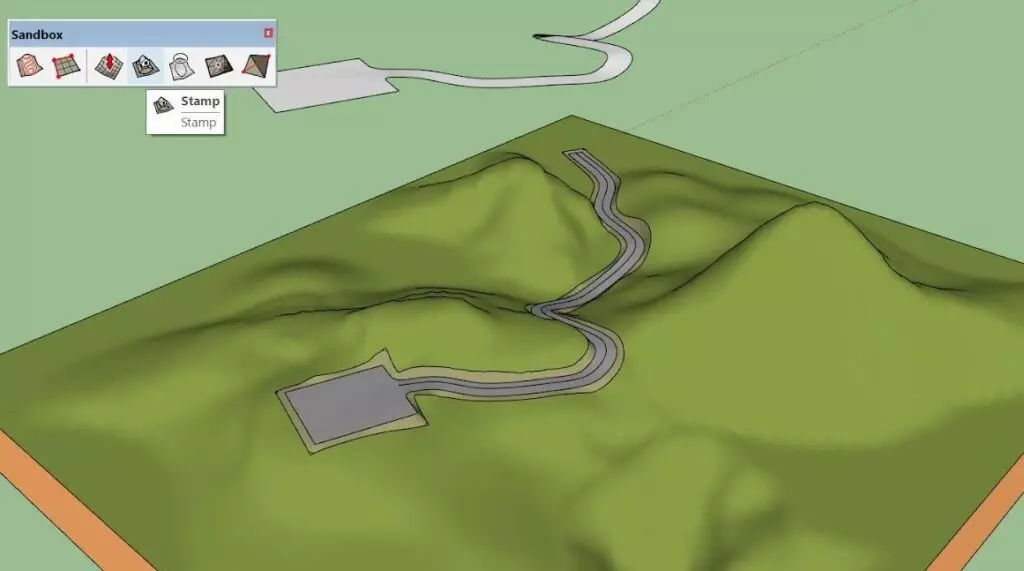 2 cong cu chuyen ve tao dung dia hinh trong sketchup8 e1589255867793 Hướng dẫn sử dụng Plugin SANDBOX