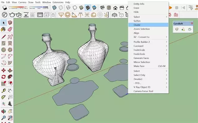 Hướng dẫn sử dụng plugin CURVILOFT trong sketchup