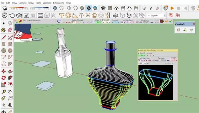 Hướng dẫn sử dụng plugin CURVILOFT trong sketchup