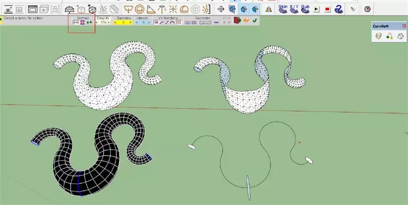 Hướng dẫn sử dụng plugin CURVILOFT trong sketchup