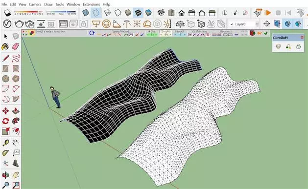 Hướng dẫn sử dụng plugin CURVILOFT trong sketchup