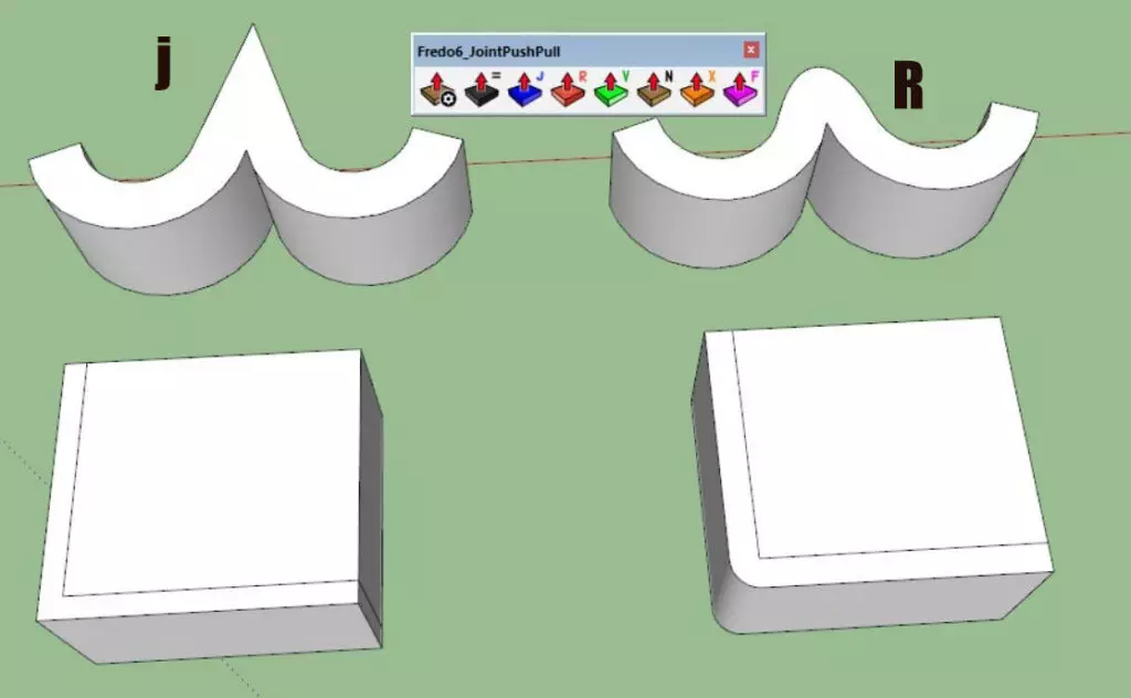 Hướng dẫn sử dụng plugin FREDO 6 JOINTPUSHPULL trong sketchup