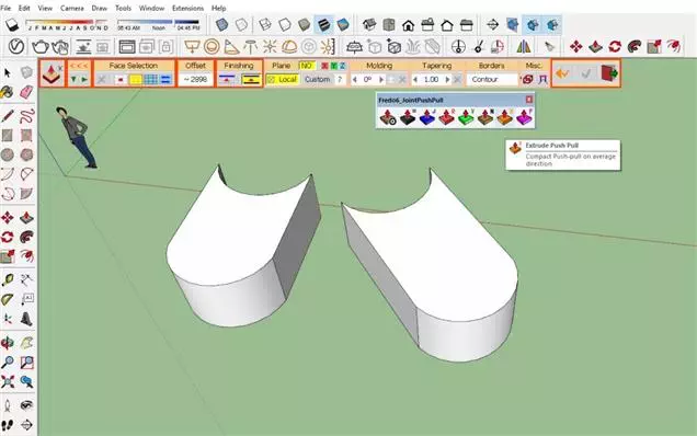 Hướng dẫn sử dụng plugin FREDO 6 JOINTPUSHPULL trong sketchup