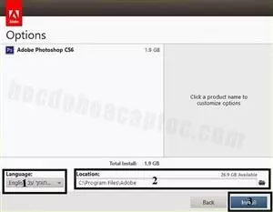 Hướng dẫn cài đặt phần mềm photoshop CS6 chi tiết