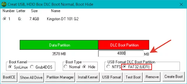 dlc boot 2020 3 Hướng dẫn tạo USB DLC BOOT mới nhất 2020 chỉ 1 click