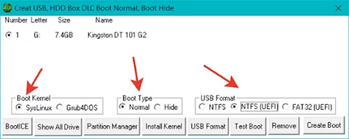 dlc boot 2020 5 Hướng dẫn tạo USB DLC BOOT mới nhất 2020 chỉ 1 click