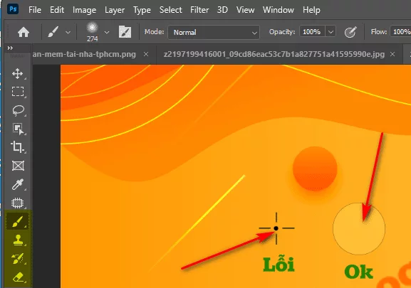 Cách sửa lỗi Brush trong photoshop không hiển thị đầu bút