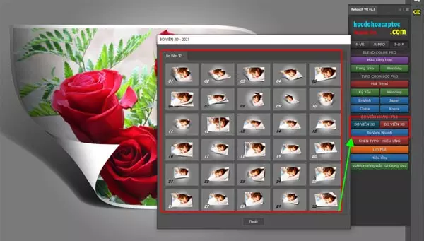 Hiệu ứng bo viền 3D Hiệu ứng bo viền 3D