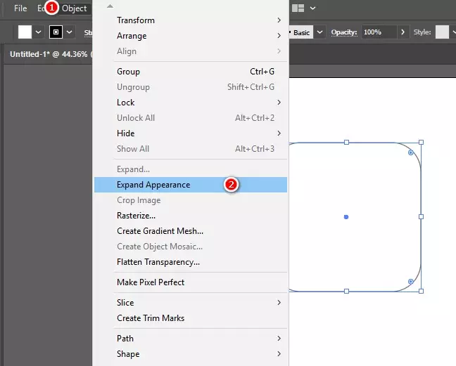 Các cách vẽ bo góc trong illutrator