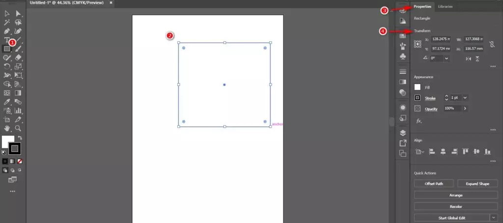 Cách bo góc trong AI sử dụng cho các phiên bản