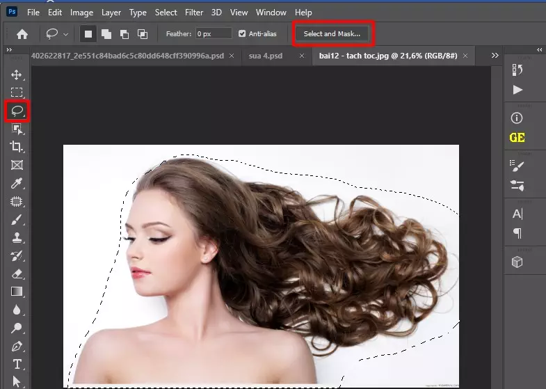 huong dan tach toc hieu qua photoshop 0 Hướng dẫn tách tóc trong photoshop hiệu quả