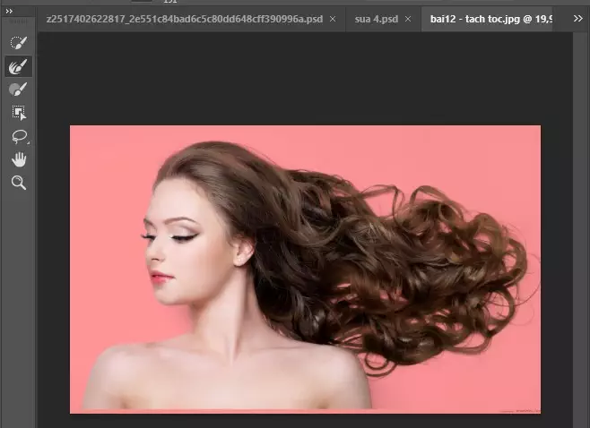 huong dan tach toc hieu qua photoshop12 Hướng dẫn tách tóc trong photoshop hiệu quả