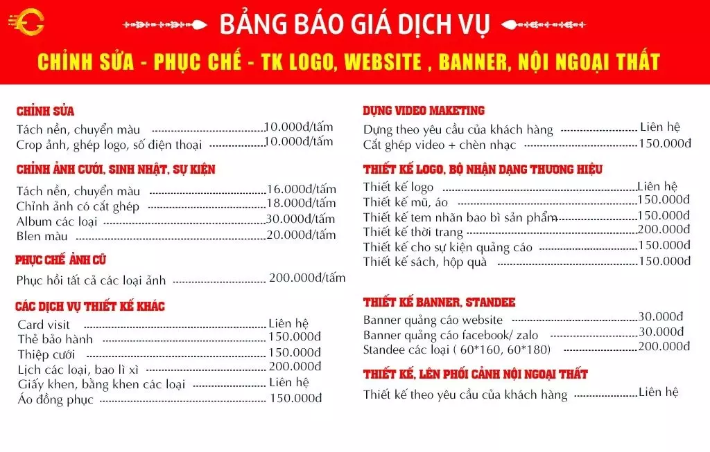 Thiết kế banner quảng cáo giá rẻ