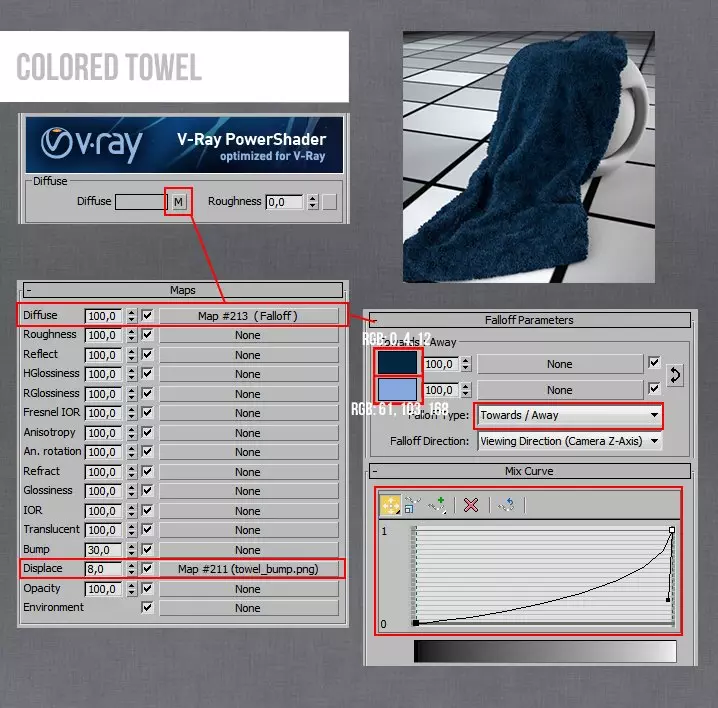 chi tiet setting vat lieu tren 3ds max 10 Chi tiết Setting vật liệu trên 3ds max