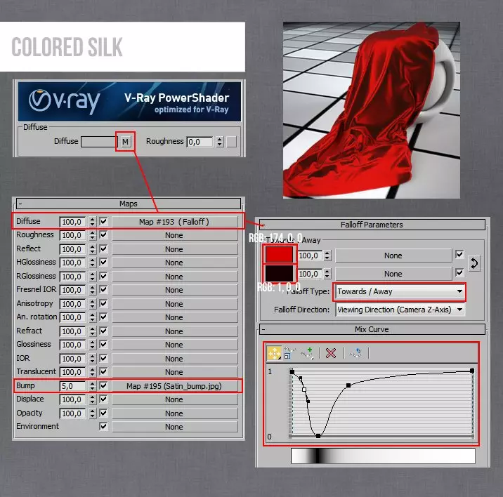 chi tiet setting vat lieu tren 3ds max 16 Chi tiết Setting vật liệu trên 3ds max