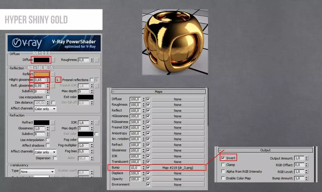 chi tiet setting vat lieu tren 3ds max 17 Chi tiết Setting vật liệu trên 3ds max