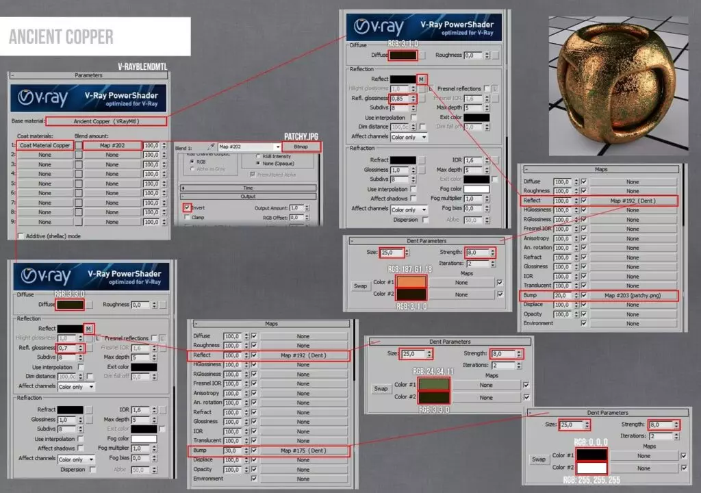chi tiet setting vat lieu tren 3ds max 2 Chi tiết Setting vật liệu trên 3ds max