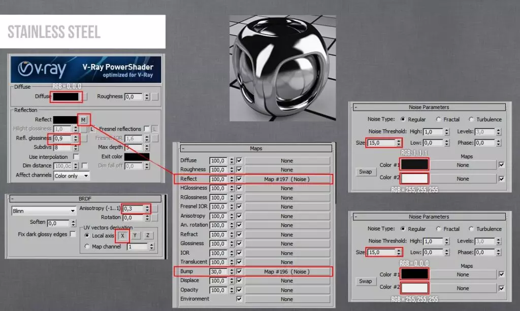 chi tiet setting vat lieu tren 3ds max 24 Chi tiết Setting vật liệu trên 3ds max