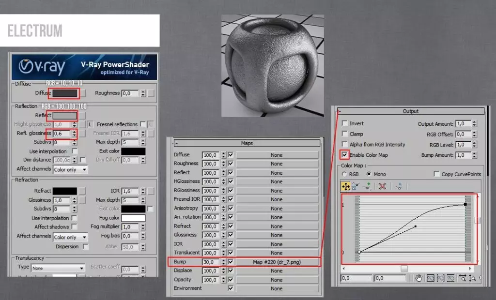 chi tiet setting vat lieu tren 3ds max 31 Chi tiết Setting vật liệu trên 3ds max