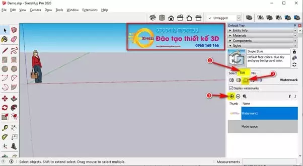 Hướng dẫn Setting Sketchup 6 Hướng dẫn Setting Sketchup