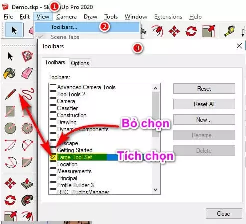 Hướng dẫn Setting Sketchup 1 Hướng dẫn Setting Sketchup