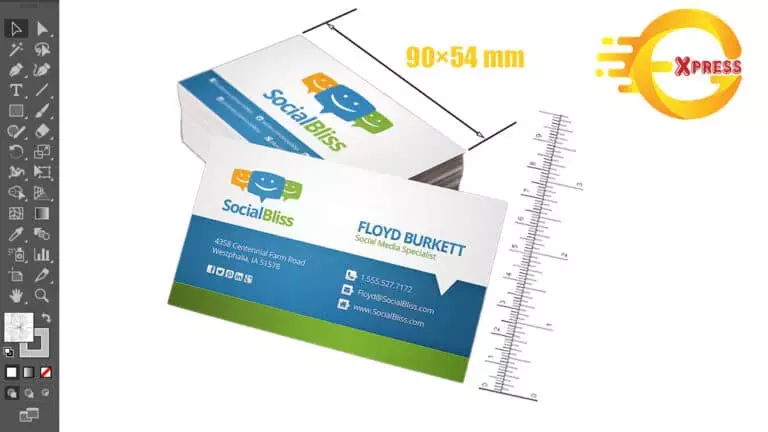 Kích Thước Chuẩn Card Visit 1 kich thuoc card visit banner