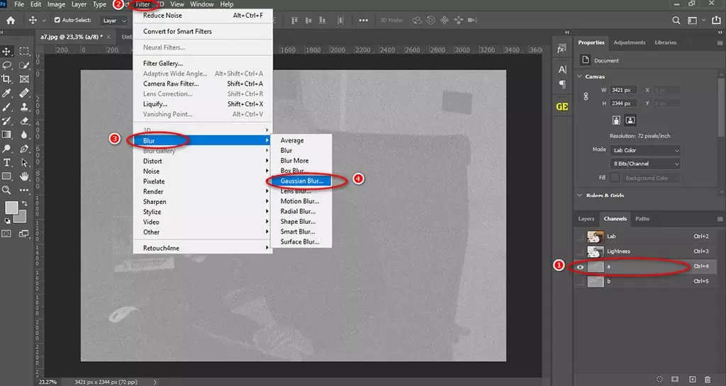 cách làm nét ảnh trong photoshop