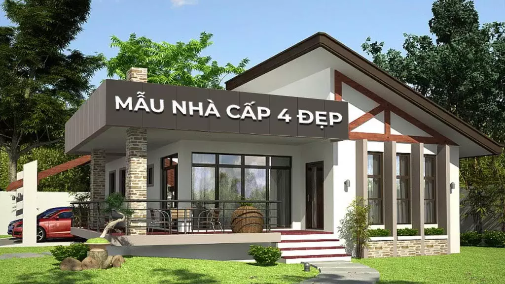 mau nha cap 4 dep 6 Nhà cấp 4 đẹp