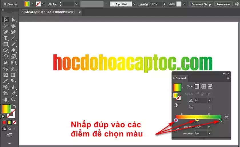 tao chu dep 2 3 cách tạo chữ đẹp màu gradient trong ai