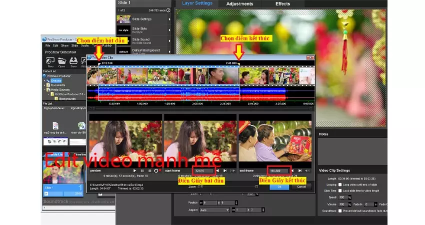 Chinh sua video bang ProShow Gold Phần Mềm Chỉnh Sửa Video