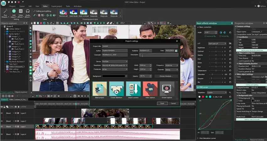 Chinh sua video bang VSDC Phần Mềm Chỉnh Sửa Video