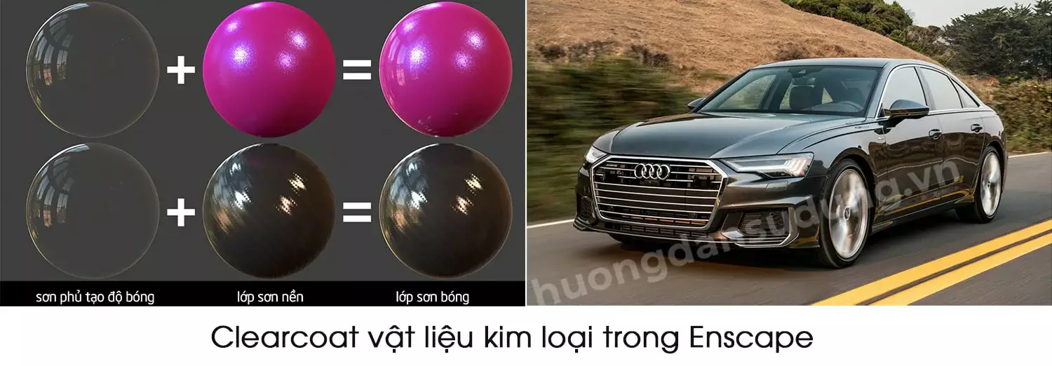 Clearcoat vật liệu kim loại trong Enscape 1 Clearcoat vat lieu kim loai trong Enscape 1