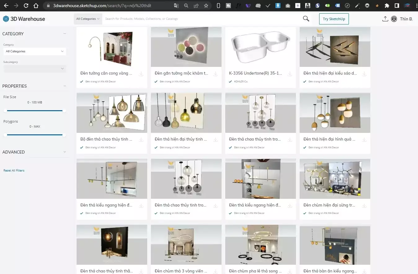 Thư viện sketchup miễn phí tổng hợp đủ các thể loại 1 Thư viện sketchup miễn phí tổng hợp đủ các thể loại