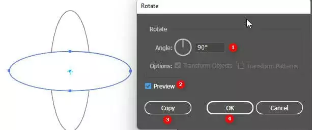 Hướng dẫn sử dụng công cụ Rotate Reflect tool illustrator Công cụ Rotate & Reflect Tool Illustrator