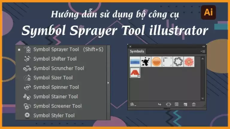 Cách sử dụng công cụ Symbol Sprayer Tool illustrator 2 Hướng dẫn sử dụng Pen Tool Photoshop