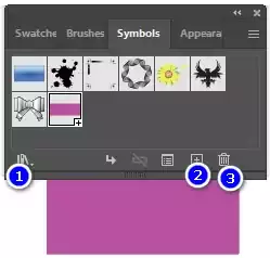 Cách sử dụng công cụ Symbol Sprayer Tool illustrator Bảng Symbol