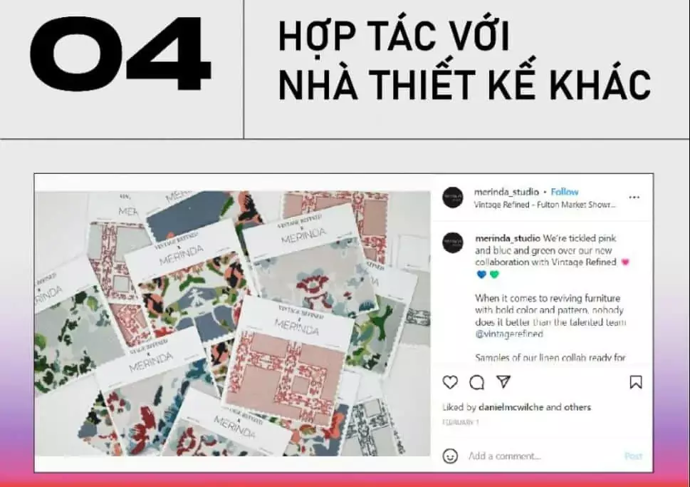 10 tips designer tạo cơ hội từ Instagram 5 Hợp tác với các nhà thiết kế khác