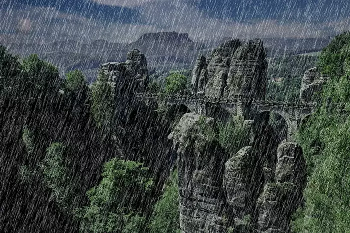 Cách tạo mưa trong photoshop cực kỳ đơn giản 1 Thành quả của cách tạo mưa trong photoshop