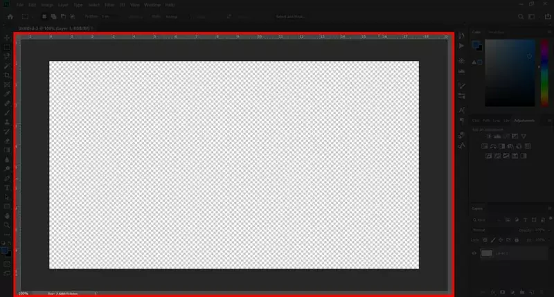 Hướng dẫn sử dụng Photoshop cho người mới bắt đầu 2 Khung làm việc của Photoshop