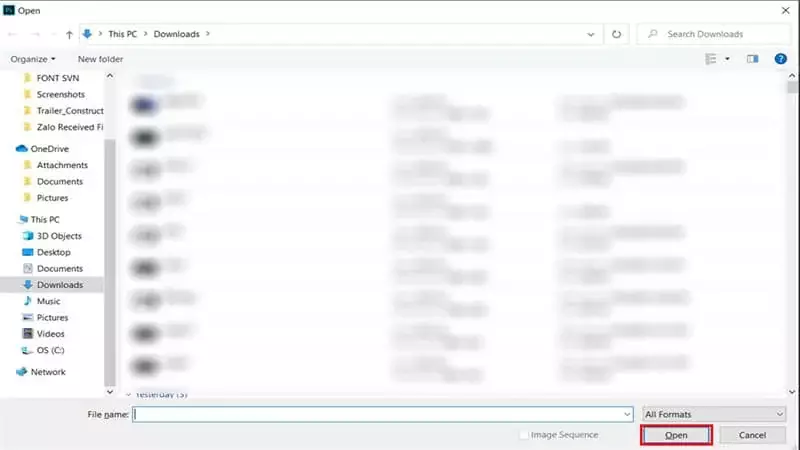 Hướng dẫn sử dụng Photoshop cho người mới bắt đầu 5 Mở một file để làm việc trên photoshop