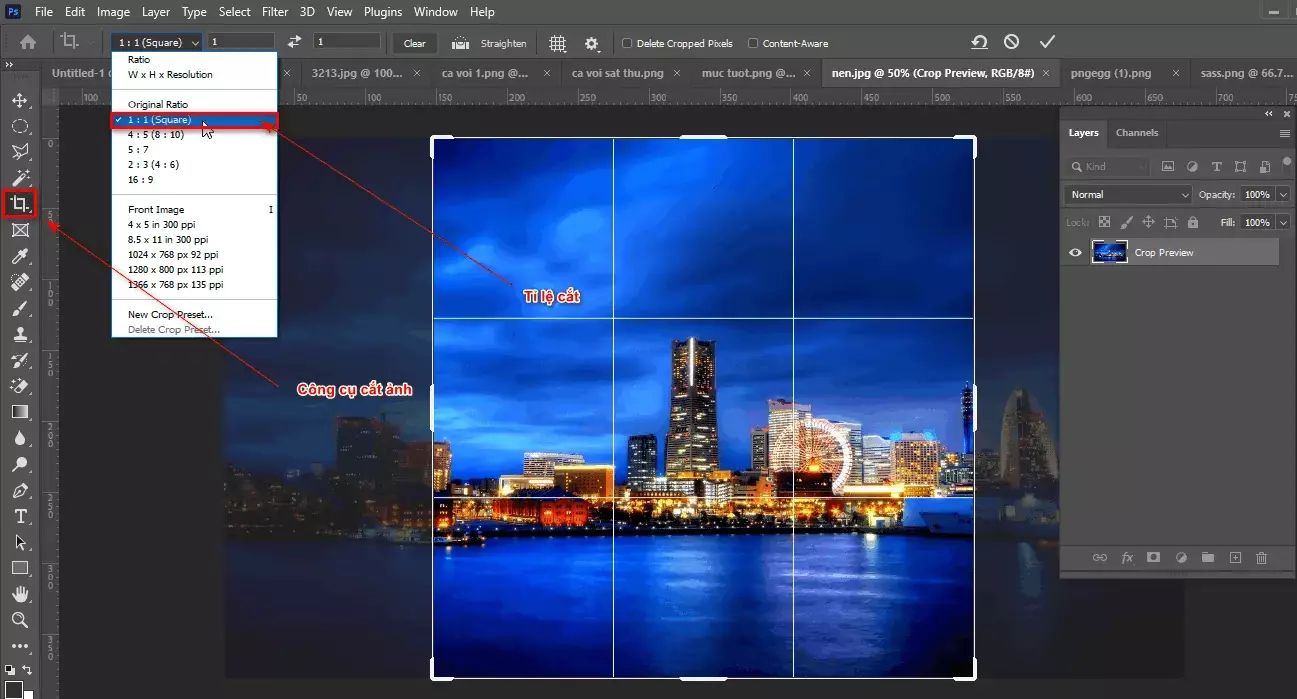 Cách tạo hiệu ứng trong photoshop thành phố biển 1 Cách tạo ra một thành phố xoay tròn trong photoshop