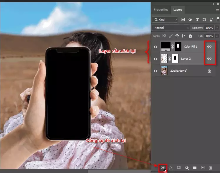 Cách tạo màn hình nhìn xuyên trong photoshop Cách tạo màng hình điện thoại nhìn xuyên background trong photoshop