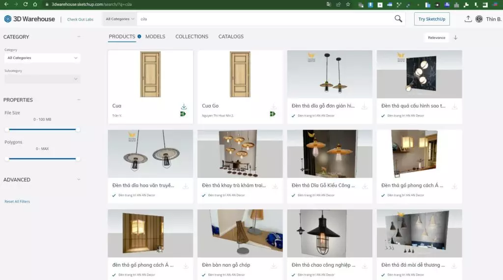 Thư viện sketchup miễn phí lớn nhất Thư viện sketchup miễn phí lớn nhất