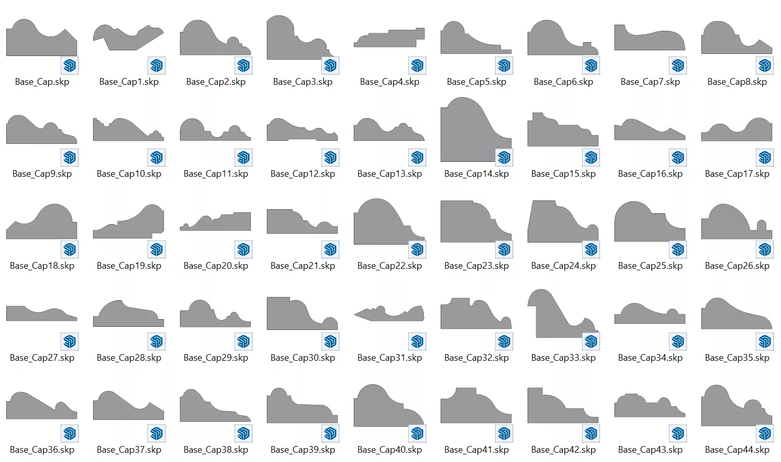 thư viện phào chỉ profile builder 3 tự động miễn phí