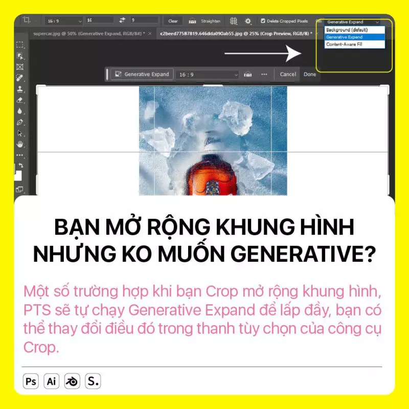 Cach su dung Generative fill hieu qua 23 Cách sử dụng Gernerative fill trong photoshop hiệu quả