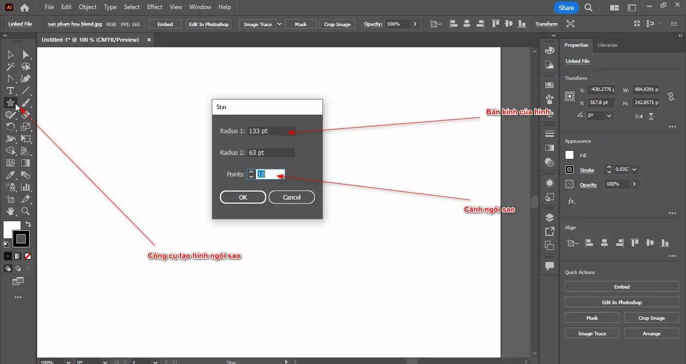 Cách tạo bông hoa trong illustrator 4 Cách tạo bông hoa trong illustrator