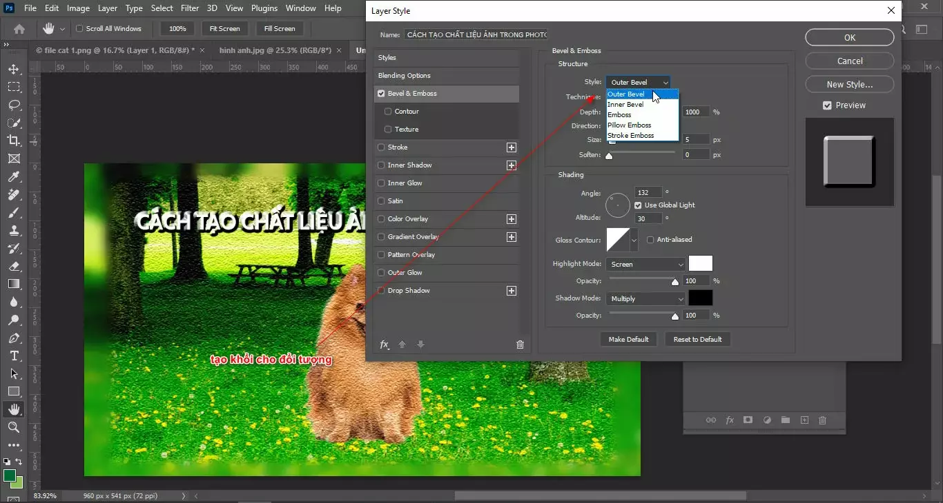 Cách tạo chất liệu ảnh trong photoshop 10 Cách tạo chất liệu ảnh trong photoshop