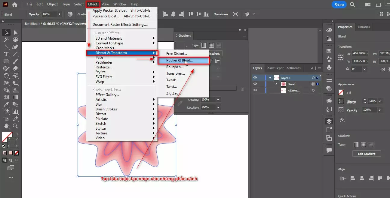 Cách tạo bông hoa trong illustrator 11 Cách tạo bông hoa trong illustrator
